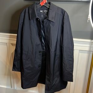 Vintage London fog long black trench coat
